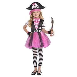 Dazzling Pirate Girl Halloween Costume Size Toddler 3-4 Years